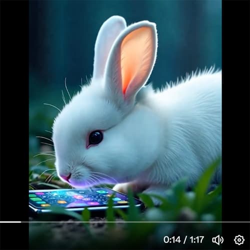 Screenshot of Bunny with Phone