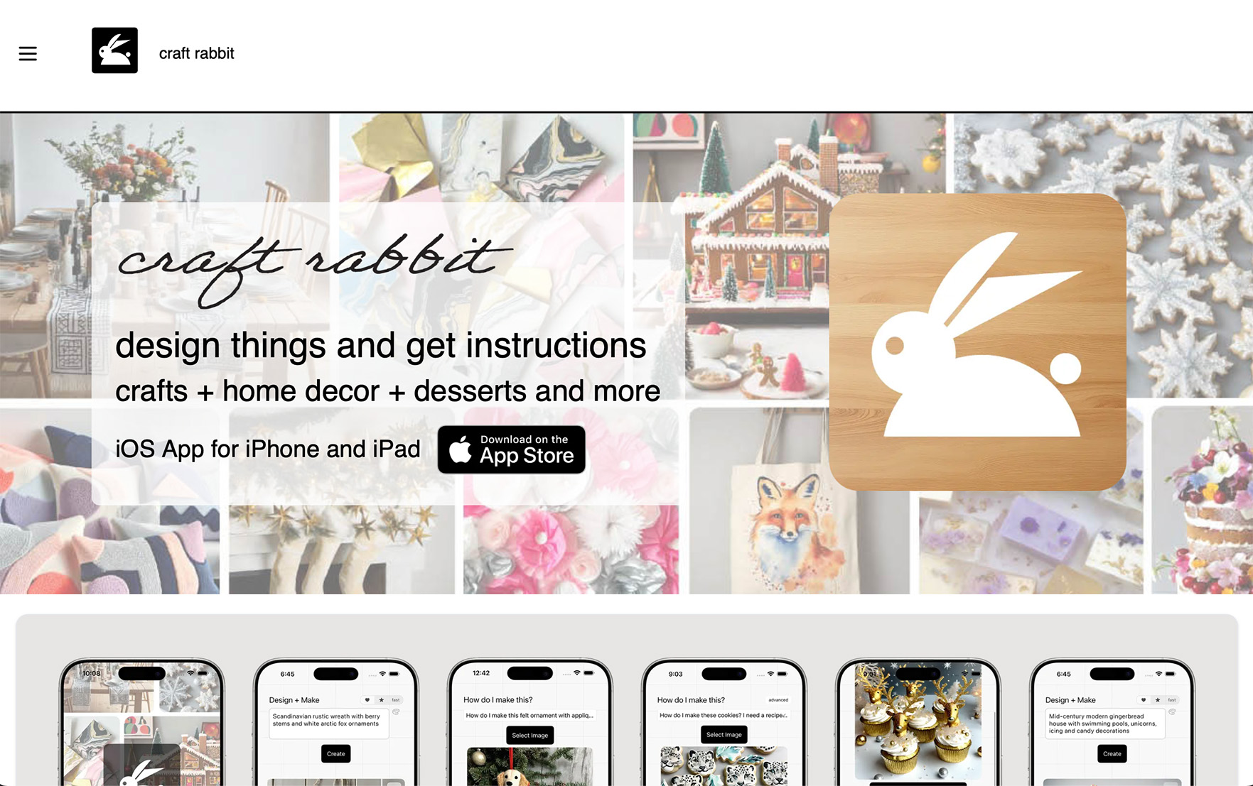 Craft Rabbit Landing Page